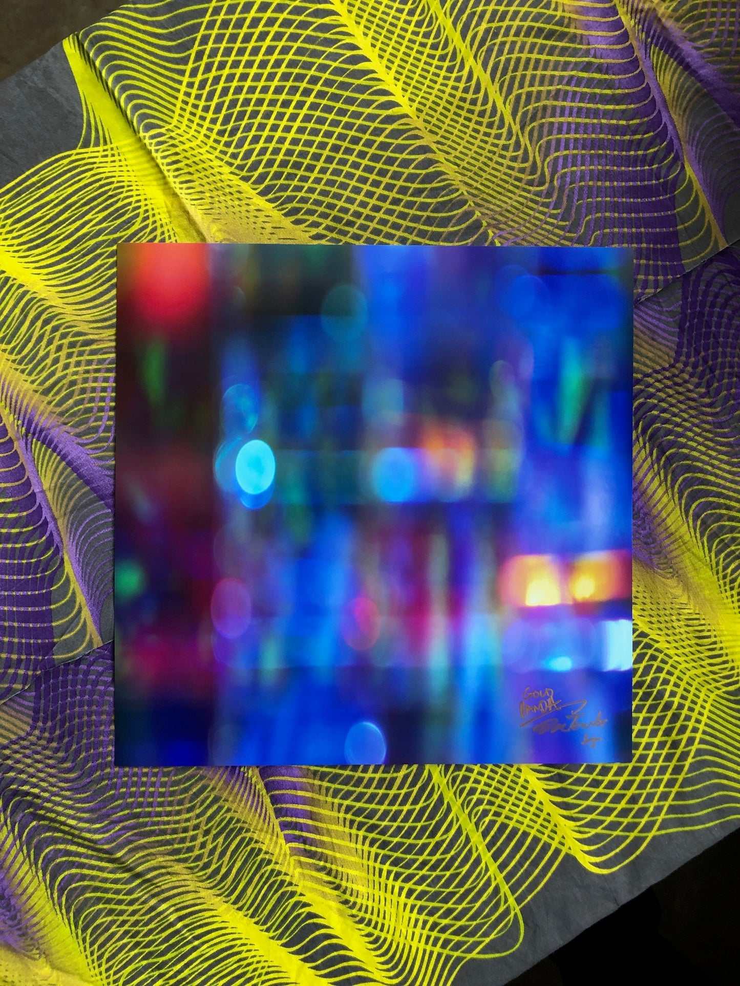 Gold Panda Cubes photo C print